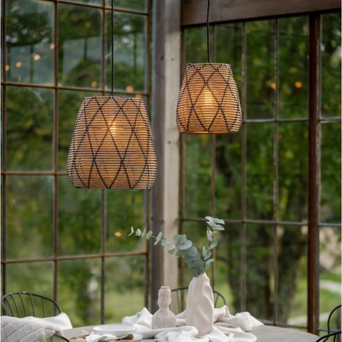 Lollo lampeskjerm Outdoor Natur Svart – Pr Home