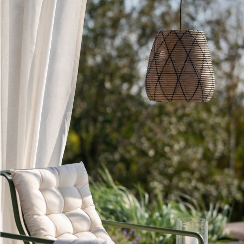 Lollo lampeskjerm Outdoor Natur Svart – Pr Home