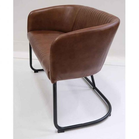 Harlem-loungesofa med vattert skinn fra Trademark Living