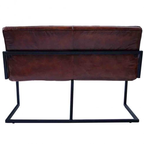 Loungesofa Helen i skinn og jern fra Trademark Living