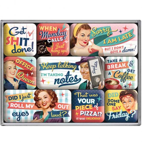 Magnetsett «Keep Talking» – 9 magneter