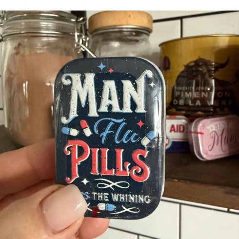 Pillerask Man flu pills – med myntepastiller