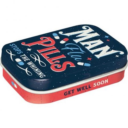 Pillerask Man flu pills – med myntepastiller