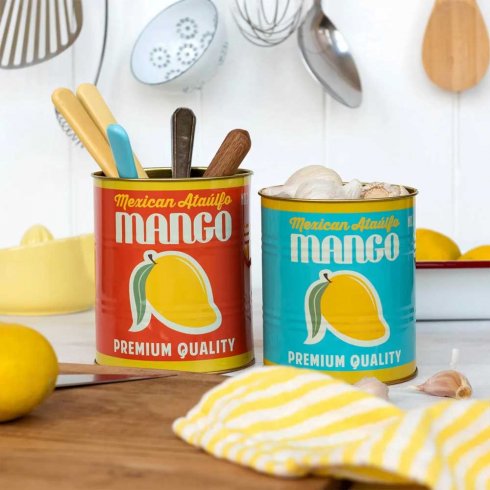 Krukke / blikkboks, 2-pakning, Mango