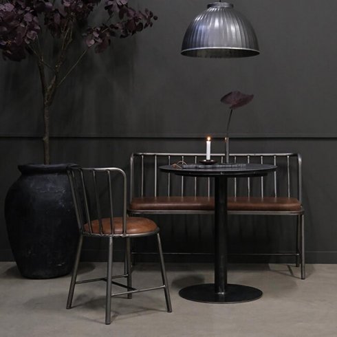 Manhattan jernstol med skinn fra Trademark Living