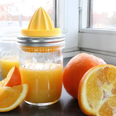 Mason-krukke – Appelsinpresse – Bred montering