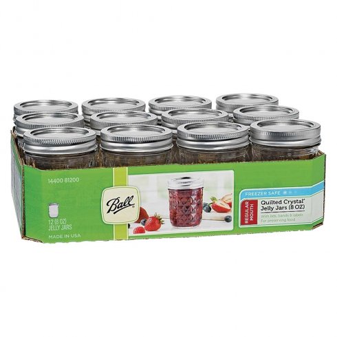 Quilted Mason Jar – Half pint 0,24 liter – Vanlig åpning