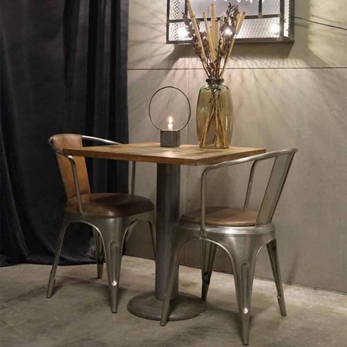 Spisestol «Living Shiny» med skinn fra Trademark Living