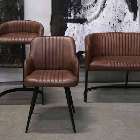 Spisestol «Soho» i bøffelskinn fra Trademark Living