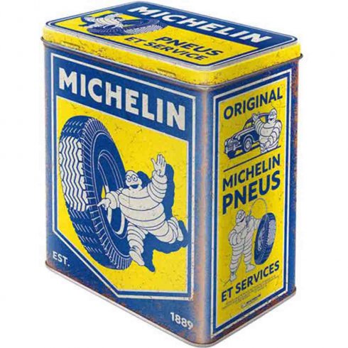 Metallboks i retrostil, Michelin, 3 liter