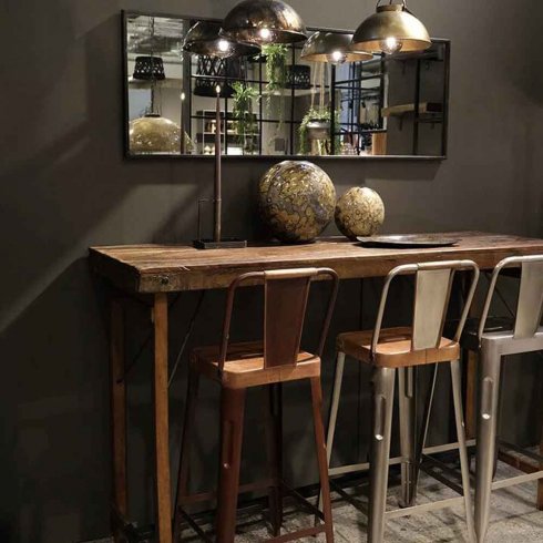 Barstol Copenhagen Shiny med ryggstøtte fra Trademark Living