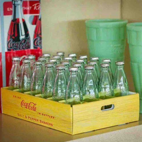 Coca-Cola Salt & Peppar miniflasker / 2 stk.