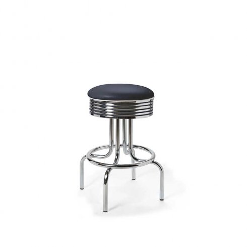 Diner barstol retro 66 cm utan rygg navy