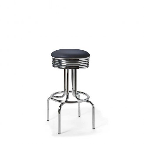 Diner barstol retro utan rygg navy