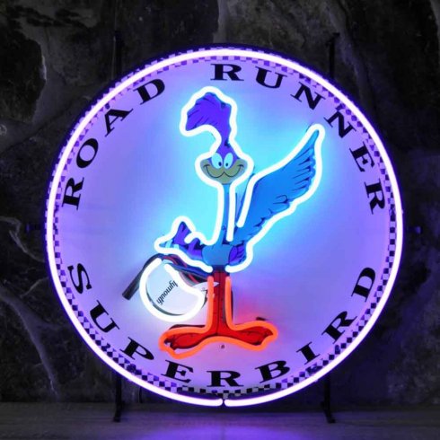 Neonskylt road runner