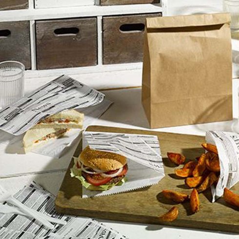 Hamburgerlommer, Newsprint, 300 stk.