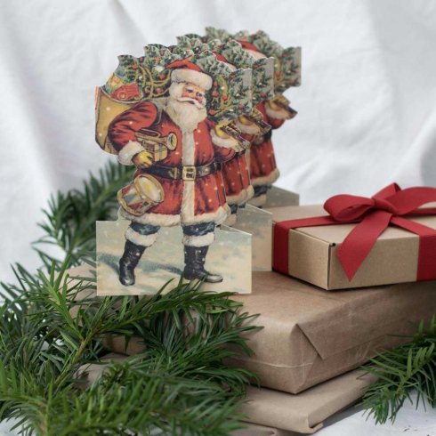 Juledekorasjon Papirfigurer Nostalgisk nisse