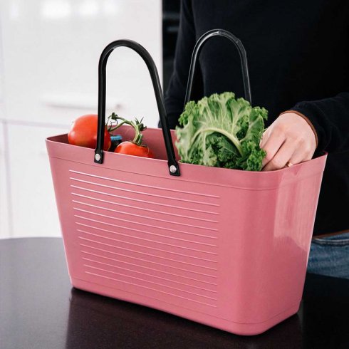 Hinza Stor-veske, varmrosa – Green Plastic