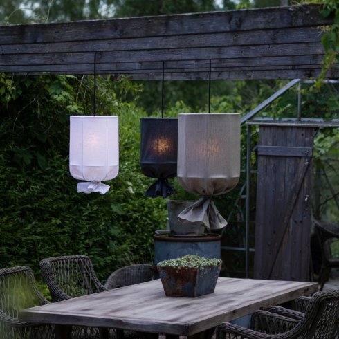 Pak. Round Outdoor Lin Lysegrå - Pr Home