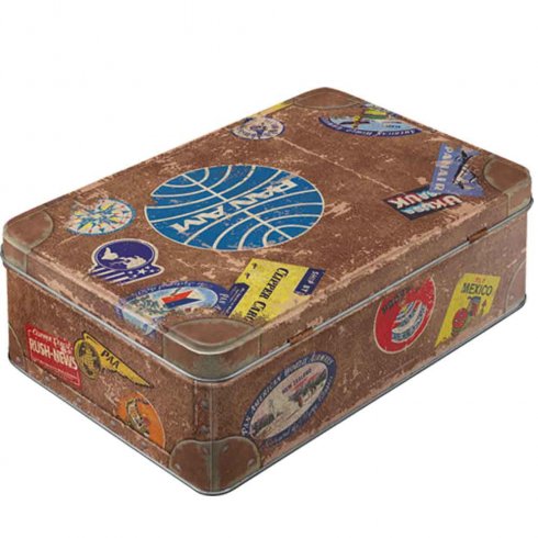 Flat blikkboks «Pan Am»