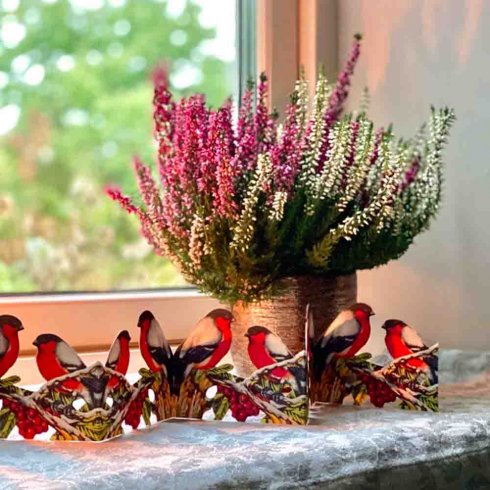 Juledekorasjon: Papirfigurer – Dompfugl
