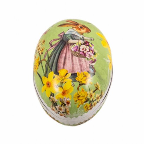 Påskeegg i gammeldags stil, 15 cm, Bunny Mail, grønn, 1 stk.