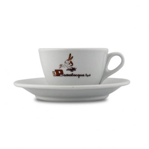 Passalacqua cappuccino-kopper, 6-pakning med fat