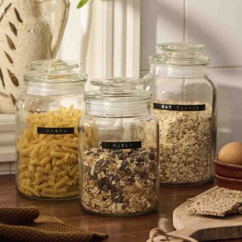 Glasskrukke med glasslokk, 1500 ml