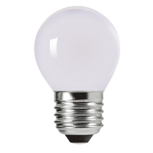 Lyskilde Perfect LED-kule, opal, Ø 4,5 cm, 4,5 W, E27