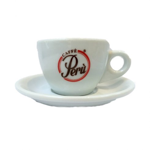 Peru cappuccino-kopp, 6-pakning med fat