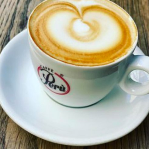Peru espressokopp, 6-pakning med fat