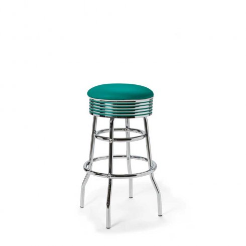 Diner barstol vintage utan rygg pertrol