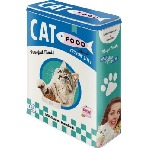 Kattematboks med knasende biter, 4 liter