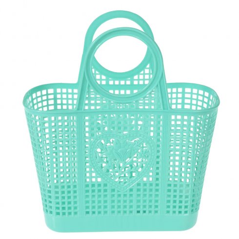 Liten strandveske i plast – Mint