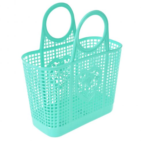 Liten strandveske i plast – Mint