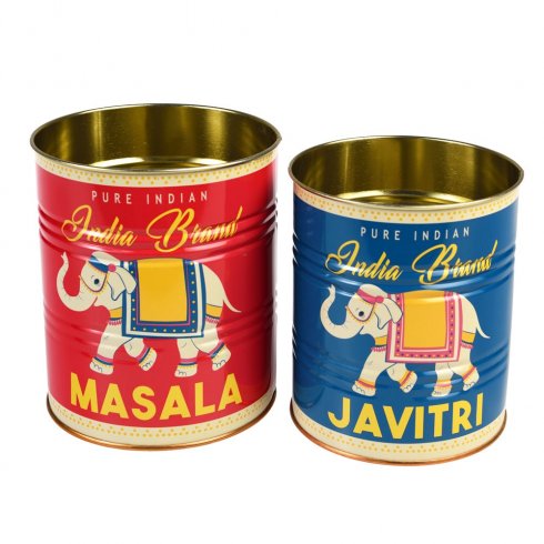 Krukke / blikkboks, 2-pakning Indian Masala