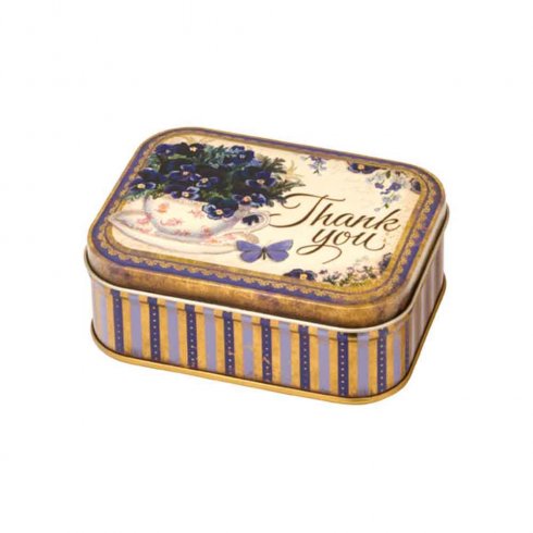Liten blikkboks «Thank you»