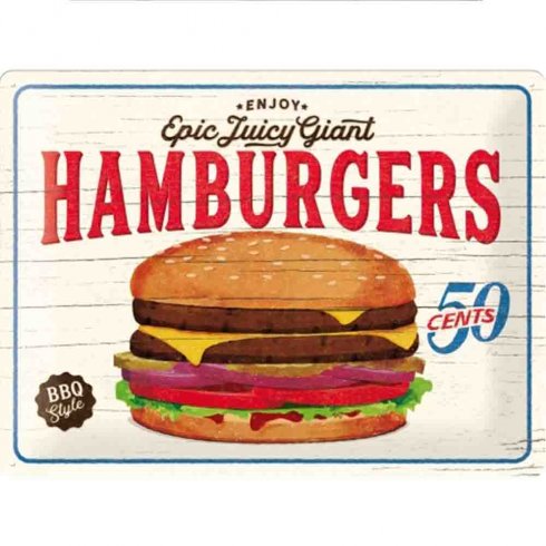 Giant-hamburger-skilt 30x40