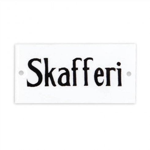 Skilt «SKAFFERI» 9 x 4,5 cm