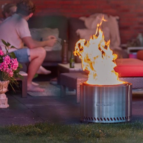 Volcano peis Extra Large rustfritt stål RedFire