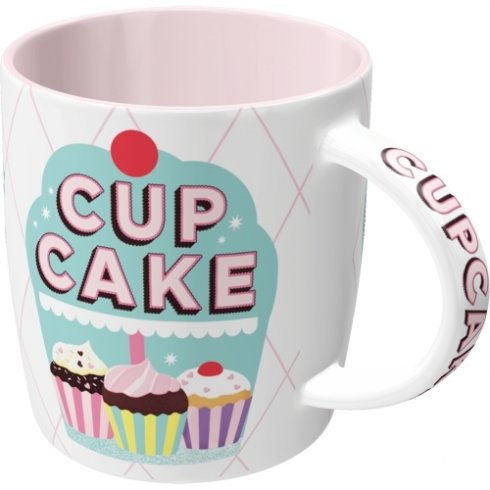 Retro-krus med cupcake-motiv