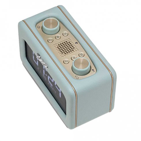 Retro klokkeradio REST Blå/Grå Roberts Radio