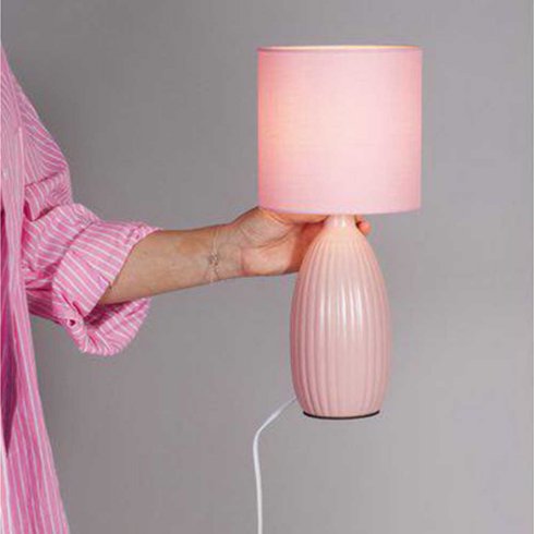 Uno bordlampe Rosa 37 cm – Pr Home