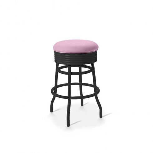 Diner Barstol helsvart utan rygg 66 cm rosalila