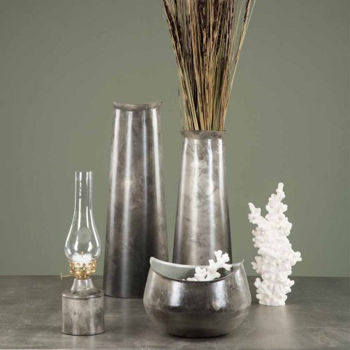 Lysestake for varmelys, emalje, Iris Rusty