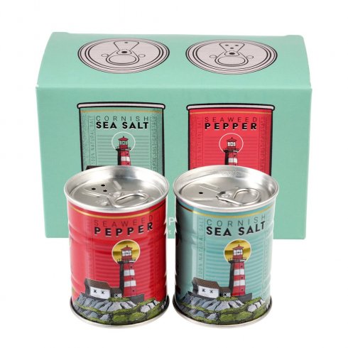 Salt- og pepperbøtter av metall, Cornish