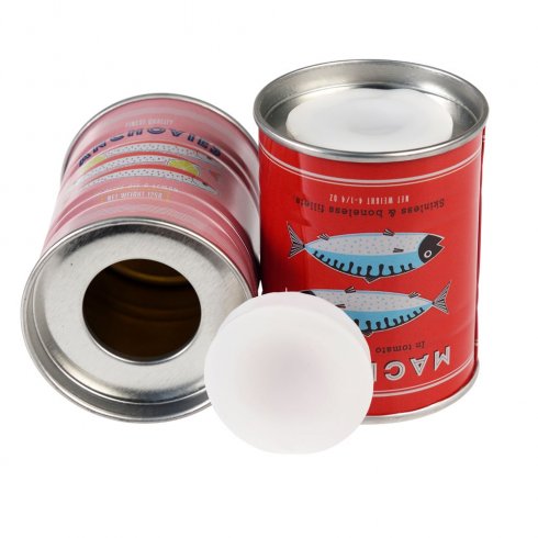 Salt- og pepperbøtter av metall Fish