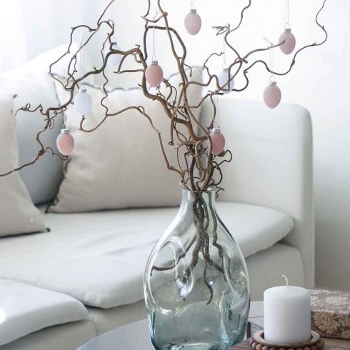 Påskeegg i glass med Sammet Natur-blanding, 9-pakning