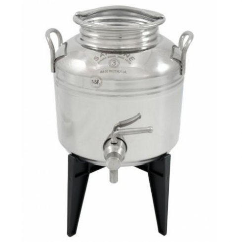 Vannbeholder 3 liter, rustfritt stål, Sansone