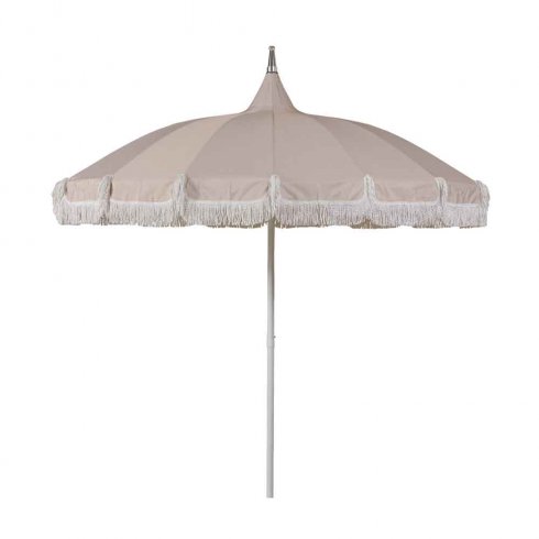 Parasoll Santiago med stativ og bæreveske – Beige